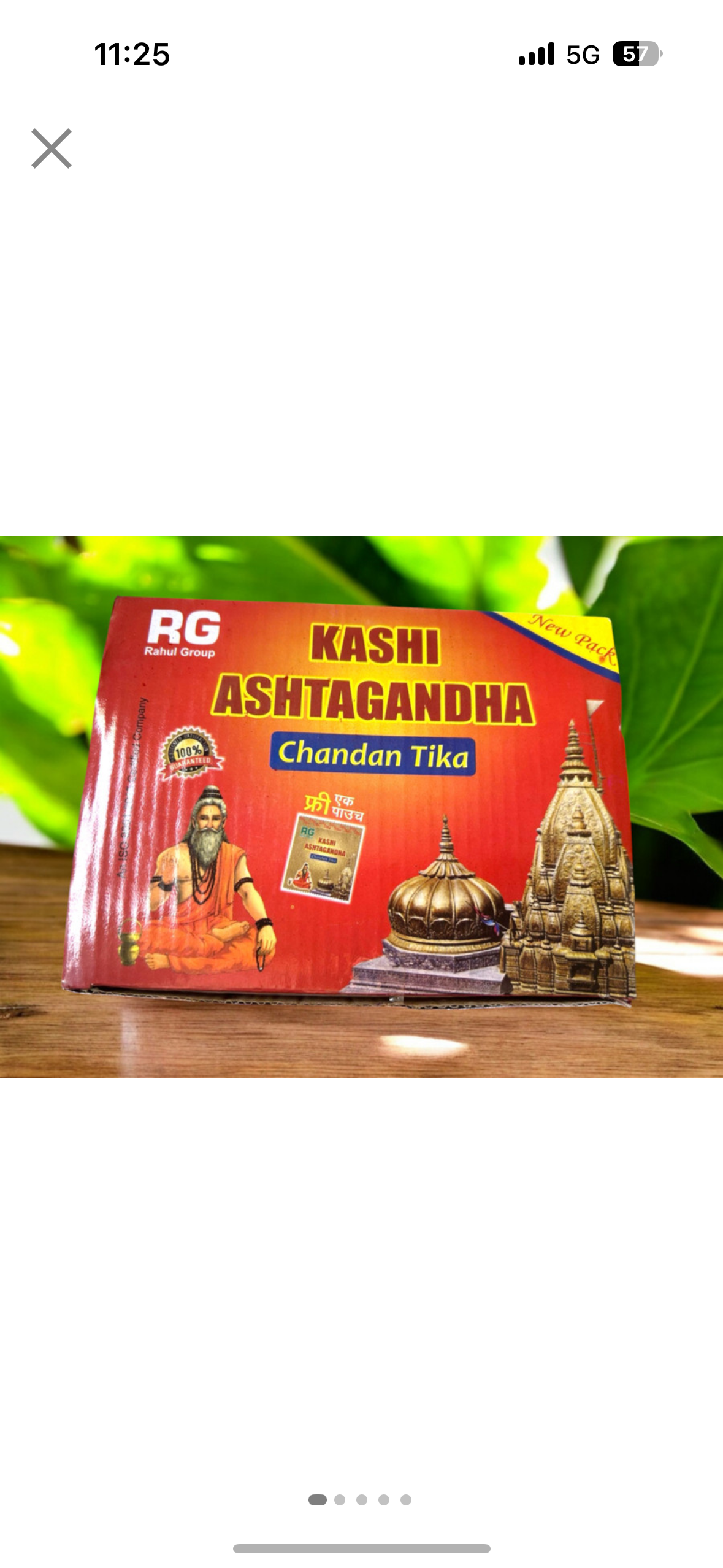 Divya Kashi astgandh powder/ puja tilak powder ( pack  of 12)