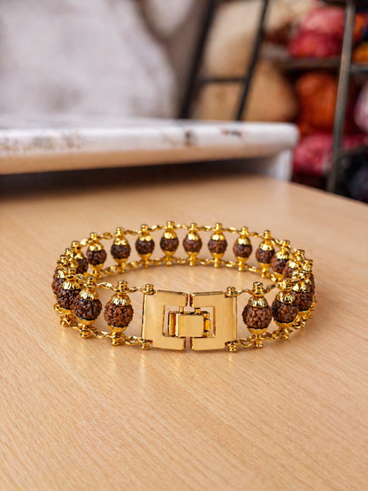 Divine Rudraksha Protection Bracelet (With free 5 mukhi rudraksha)