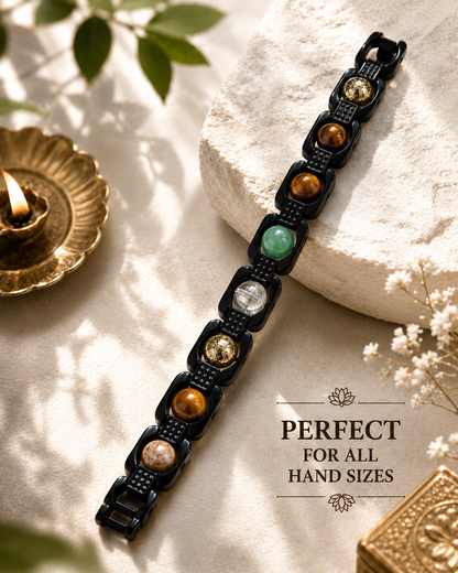 Metal dhanyog bracelet for men