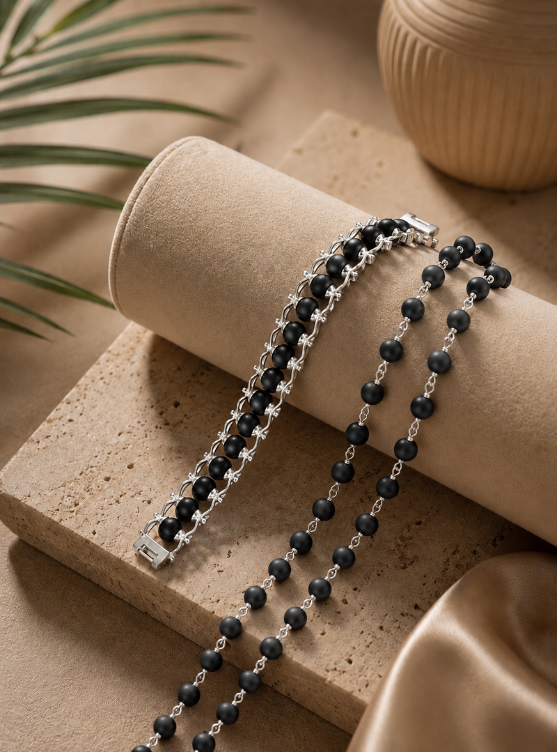 Certified Original Karungali Mala and karungali bracelet combo