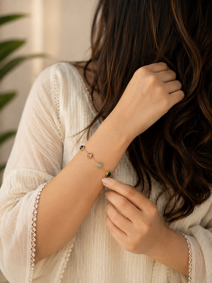 Metal dhanyog bracelet for women