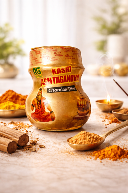 Divya Kashi astgandh powder/ puja tilak powder ( pack  of 12)