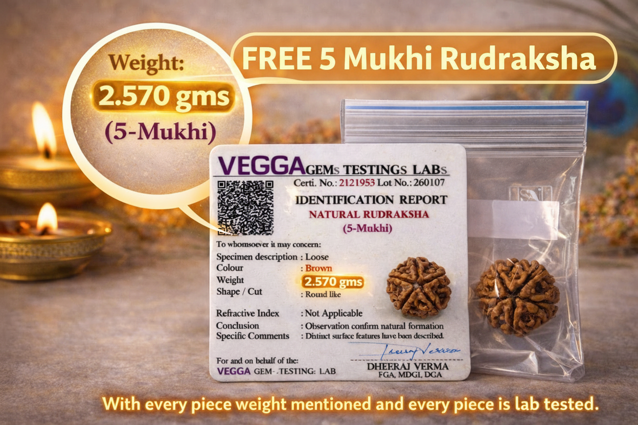 Divya Rudraksha Karungali mala (with free 5 mukhi rudraksha)
