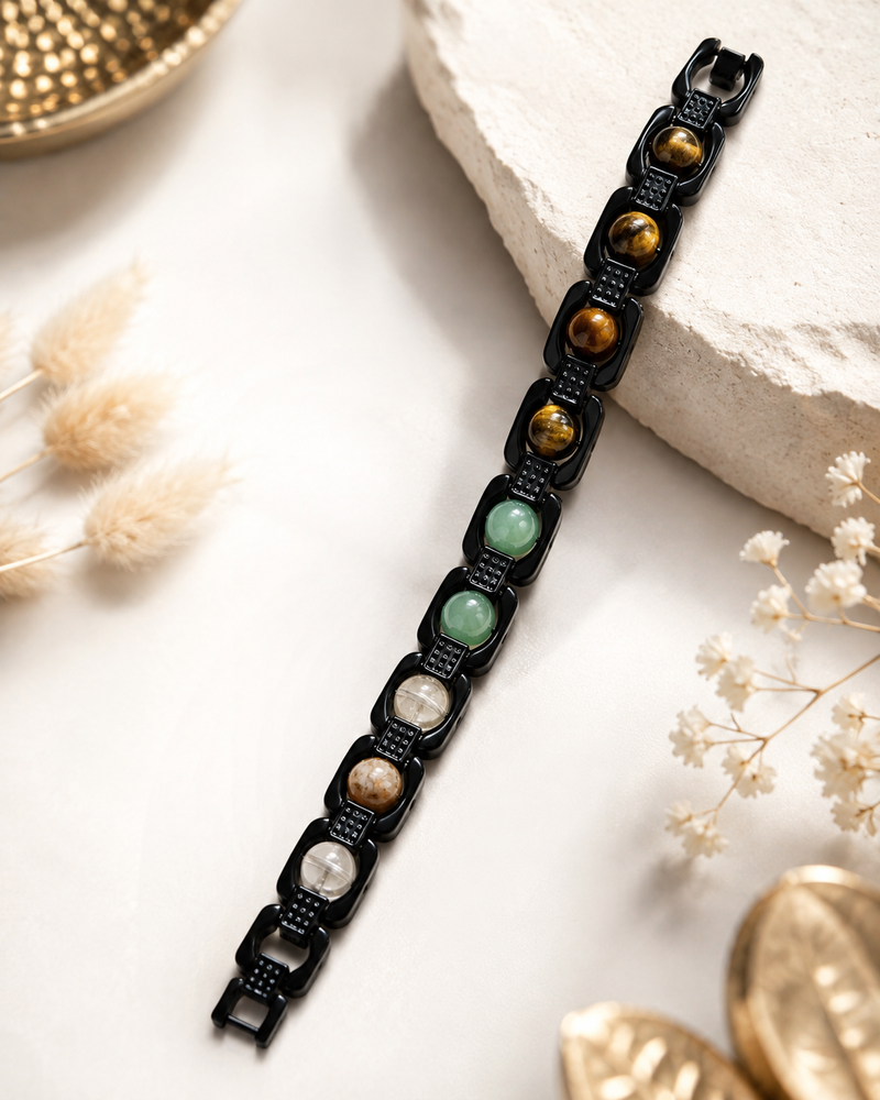 Metal dhanyog bracelet for men