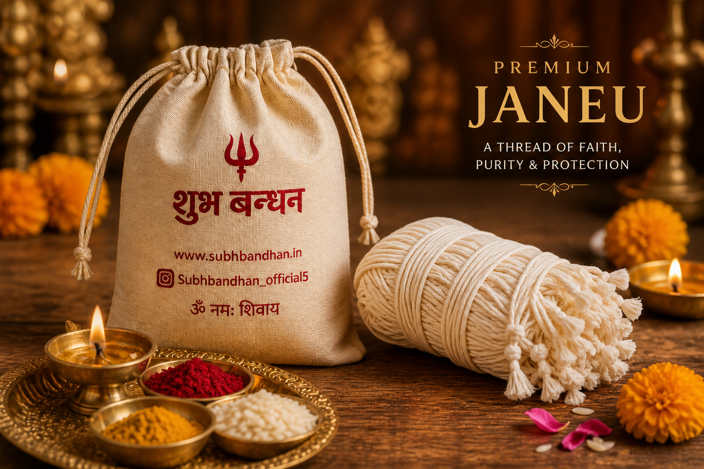 Subh Bandhan Navsutri Janeu (9 Dhaga Yajnopavit) (pack of 20pcs)