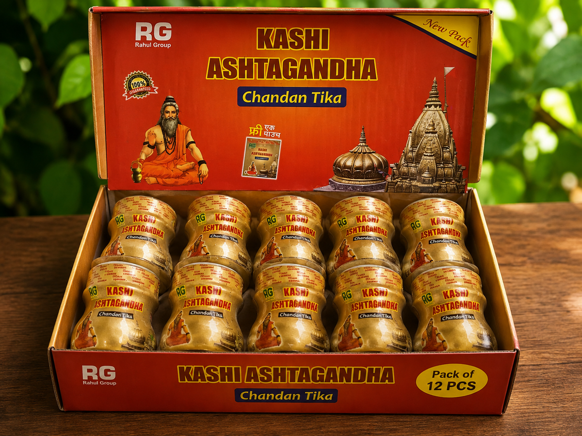 Divya Kashi astgandh powder/ puja tilak powder ( pack of 12 boxes)