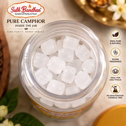 100 percent pure camphor tablet ( pack of 3) 100 gram each