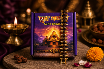 Divine Rudraksha Protection Bracelet (With free 5 mukhi rudraksha)